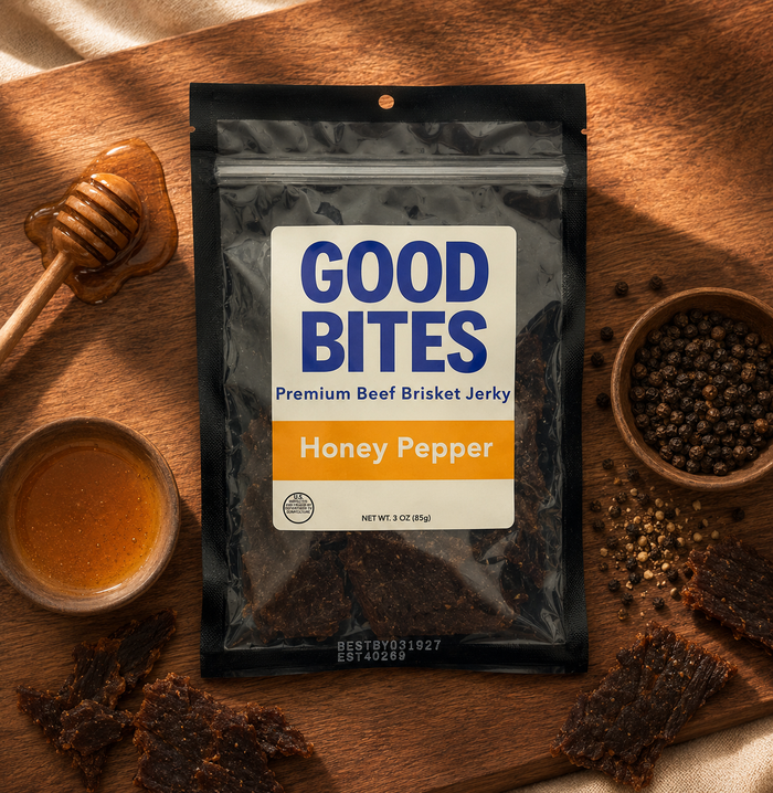 Honey Pepper Brisket Beef Jerky
